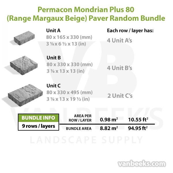 Permacon Mondrian Plus 80 Paver